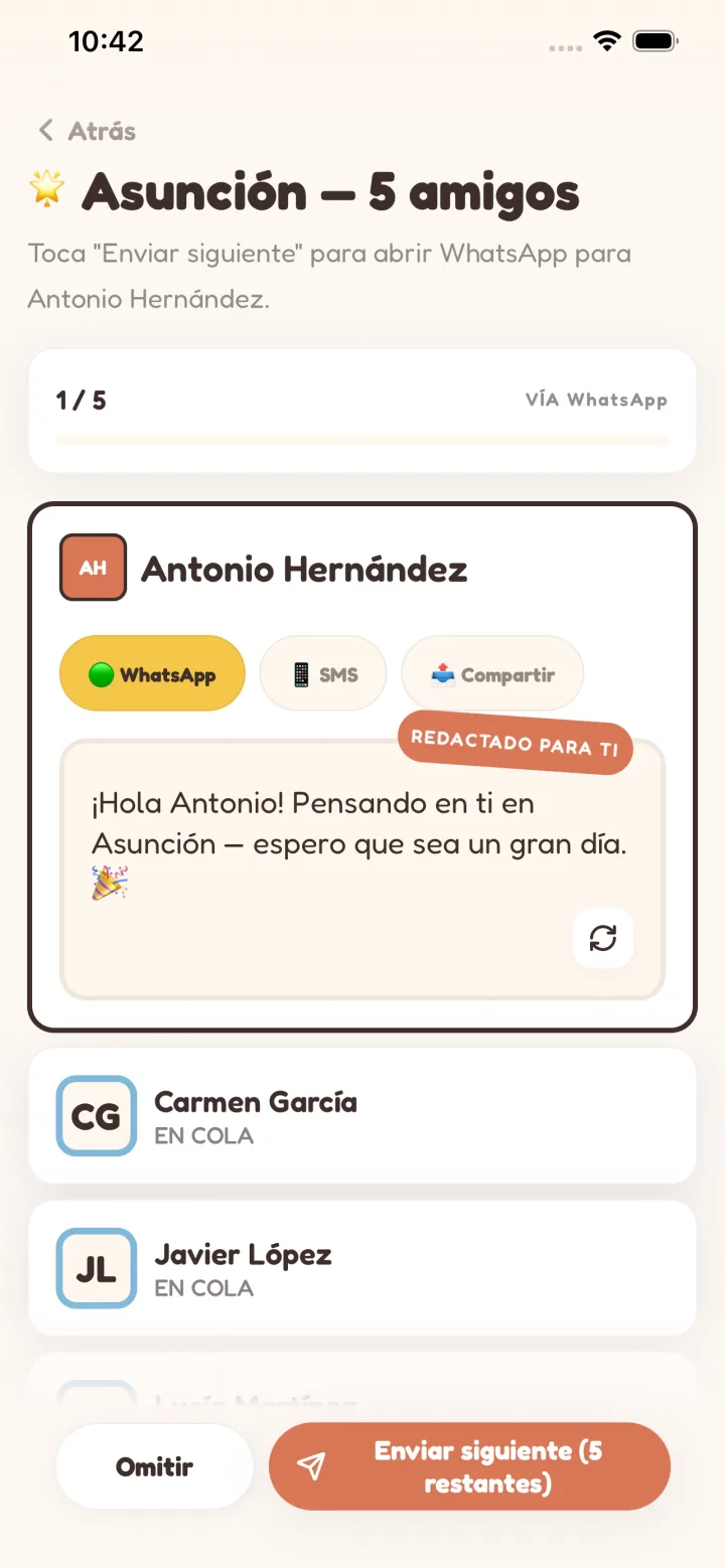 Una cola, todos tus amigos