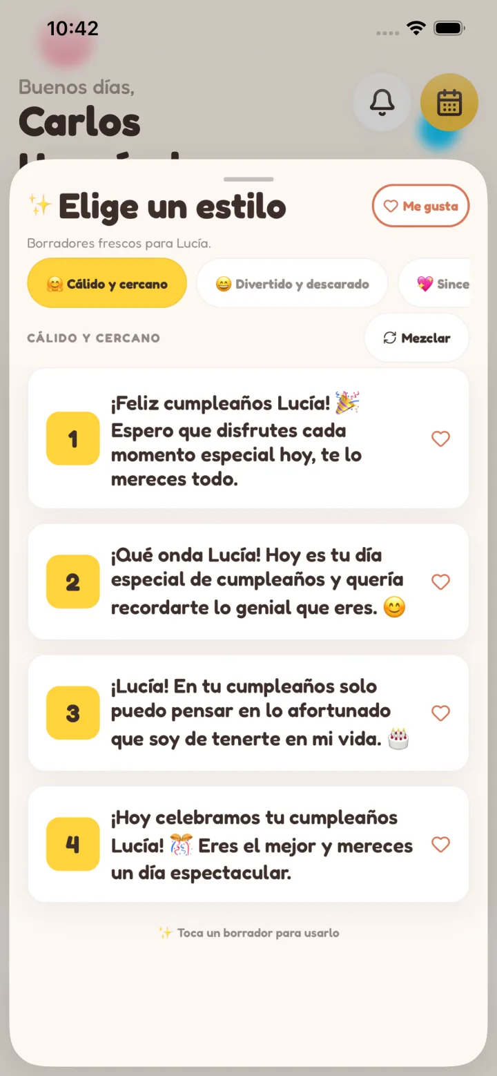 Escrito para ti