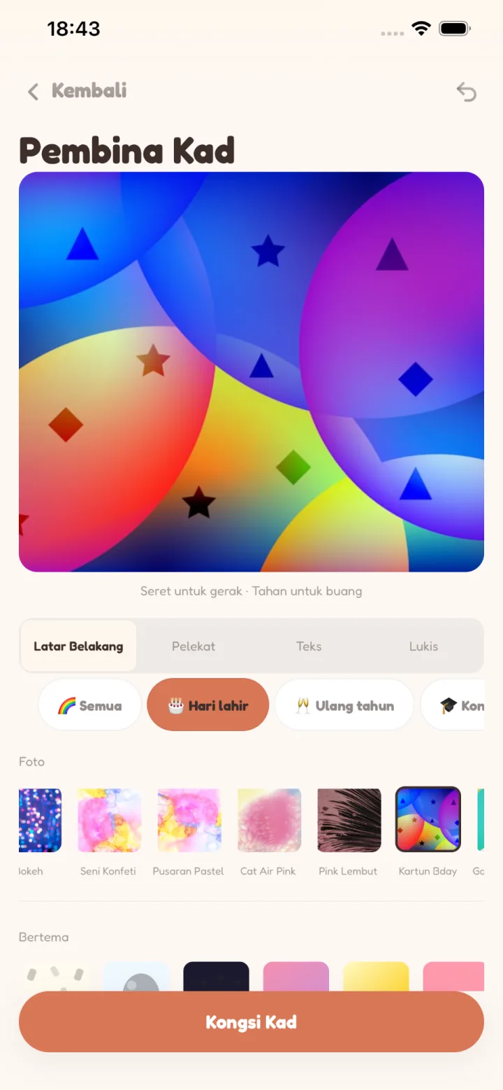 Kad untuk disimpan