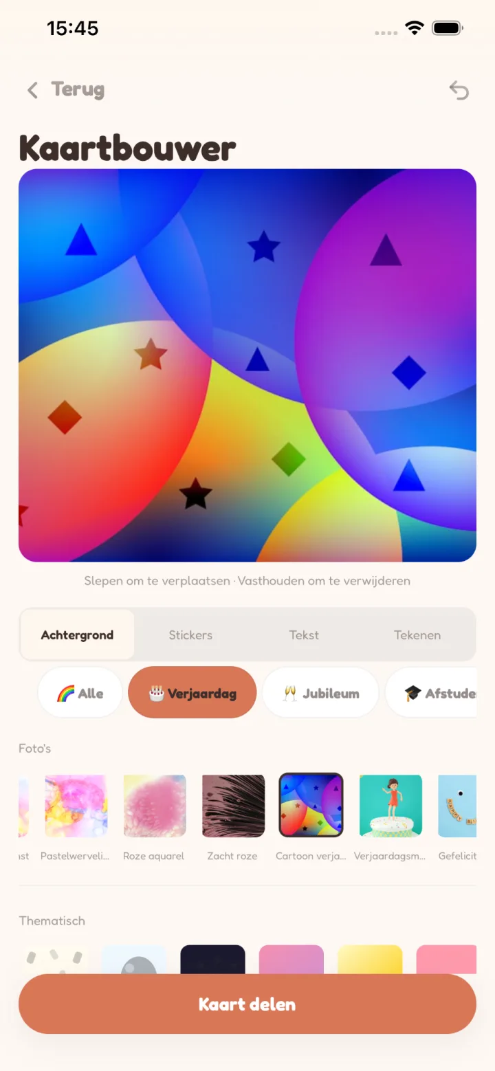Kaarten om te bewaren