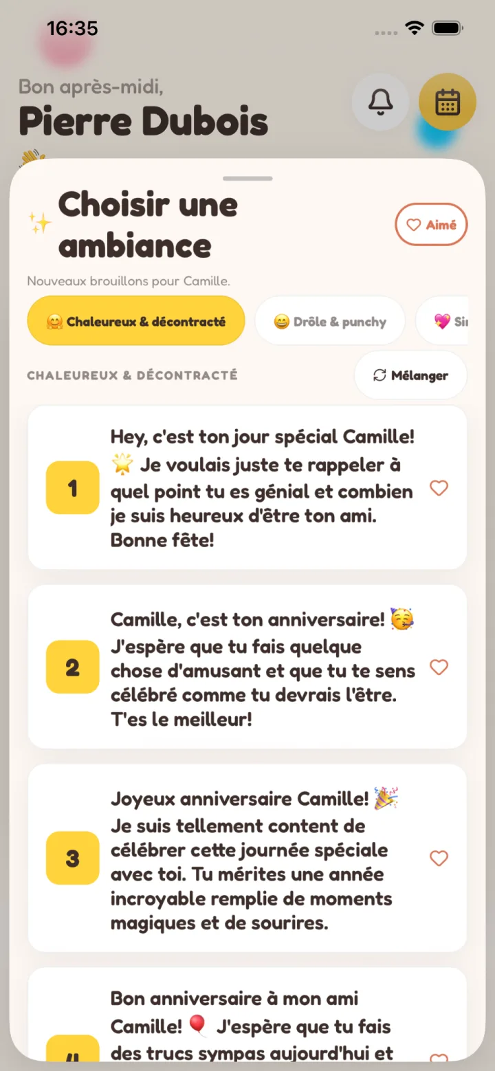 Rédigé pour toi