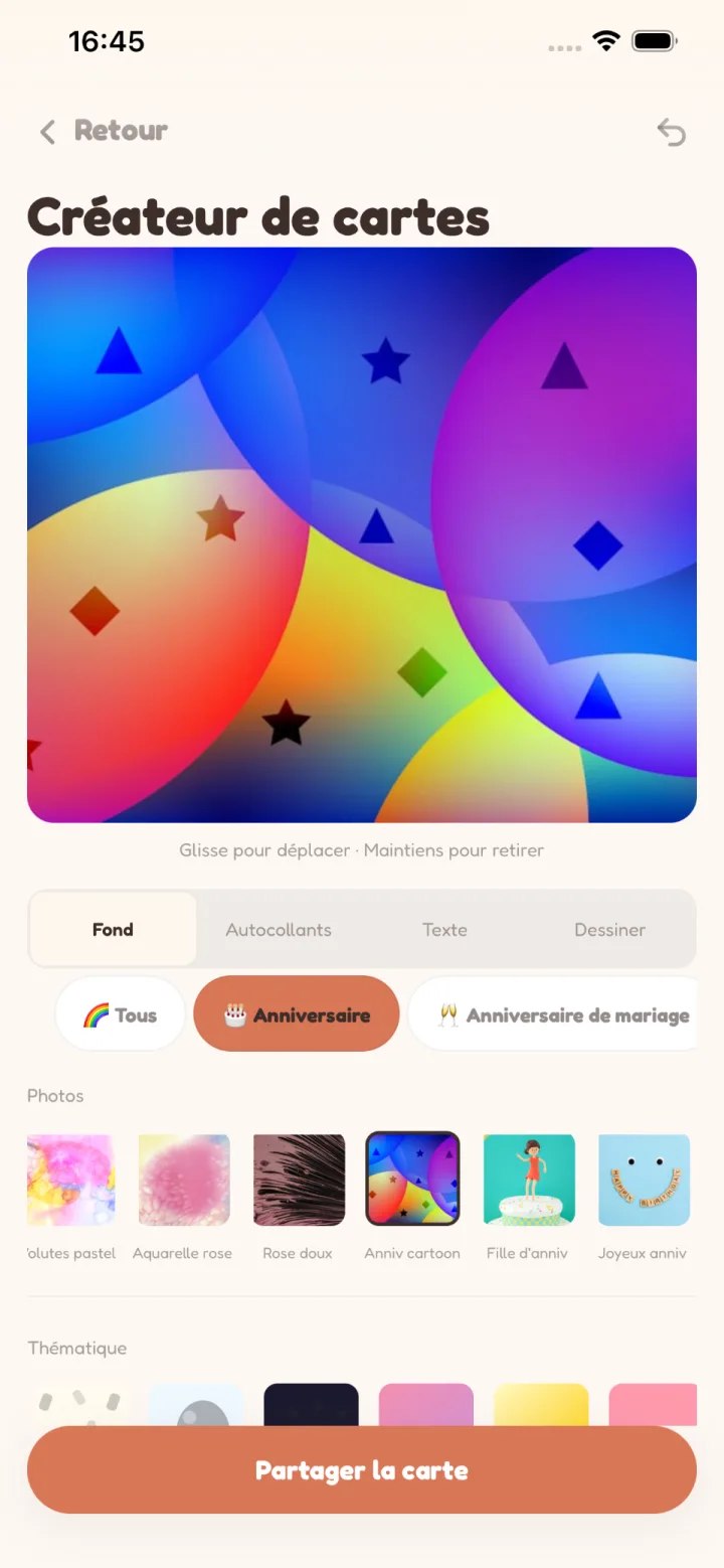 Des cartes qu’on garde