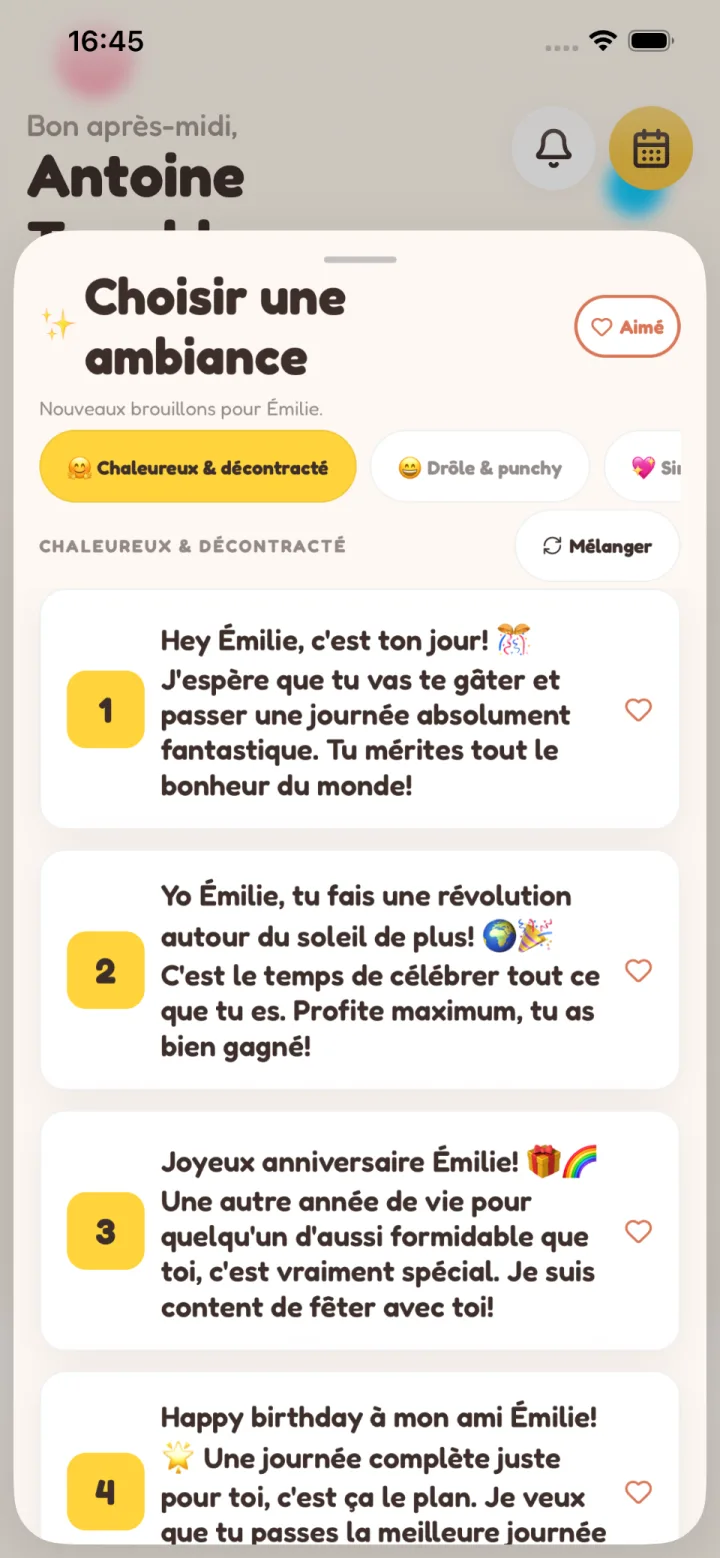 Rédigé pour toi