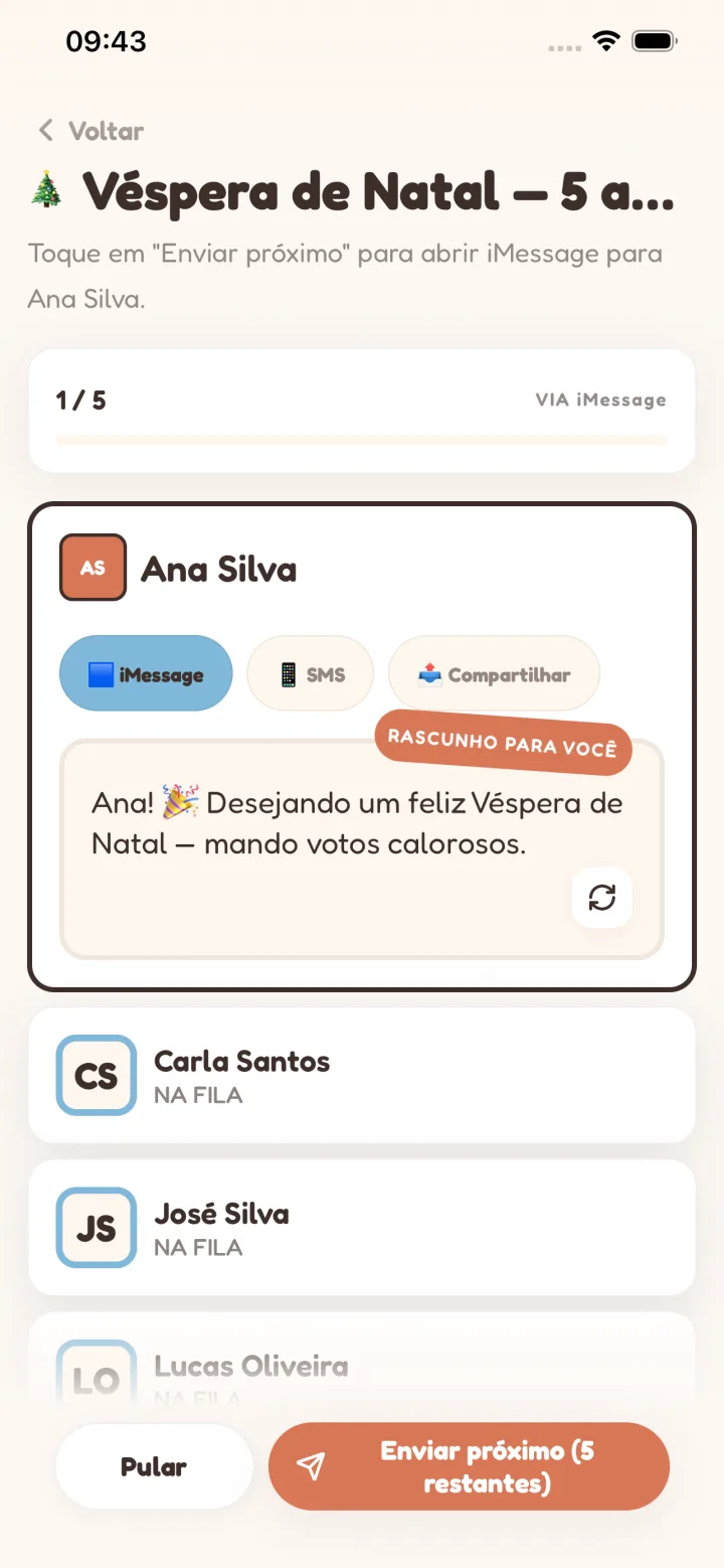 Uma fila, todo mundo