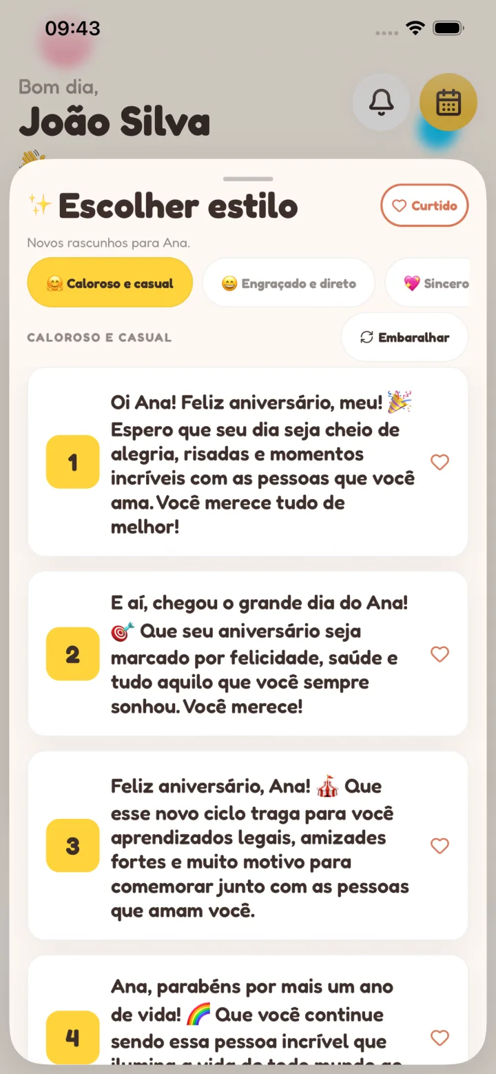 Escrito para você