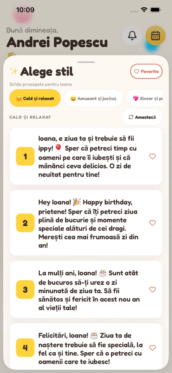 Scris pentru tine